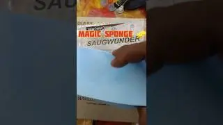 Magic sponge | Suction block  #sponge #youtubeshorts