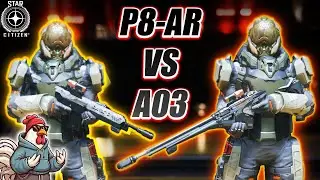 P8AR Vs Ao3 FPS Field Testing in the RAW - Star Citizen 4.5