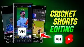Cricket Shorts Edit In Vn App | Cricket Ka Shorts Video Kaise Banaye | Vn App Cricket Video Editing
