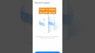 how to delete the second space redmi 9pro #itanalyats