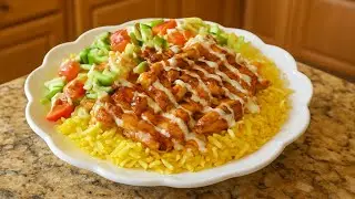КУРИЦА С РИСОМ &mdash; как приготовить знаменитую халяльную курицу с рисом из Нью-Йорка! Простой рецепт...