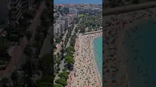 Day at the beach in Cannes!! Full 4K Video in Link #shorts #cannes #france #frenchriviera #travel
