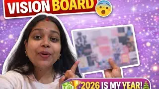 Vlog #2 Vision board #2026 ✨ || How I Manifest My Goals🎯