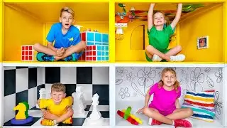 😍🌈 Alex en el desafío de la casa de juegos de 12 habitaciones y otras historias de aventuras