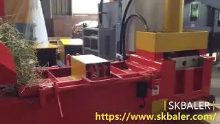 Horizontal packing baler machine for animal bedding industries, baling hay, straw, sawdust, shavings