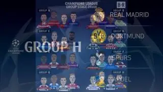 The complete 2017/18 UEFA Champions League Group Stage draw