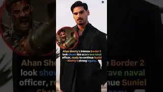 Ahan Shetty&rsquo;s Powerful Look from Border 2 Revealed#Border2 #AhanShetty #FirstLook #ActionFilm