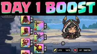 HERO'S LAND: GRIMLOOT - Best Way to BOOST your POWER on Day 1