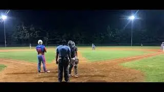 Coconuts player Jaxon Powell w/ a nice shot to left center!