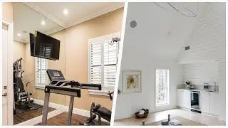 75 Premium Brown Floor Home Gym Design Ideas You'll Love ⭐️