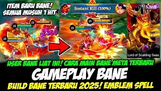 GAMEPLAY BANE STARLIGHT❗TIPS MAIN BANE 1 HIT + SAKIT❗BUILD BANE TERBARU 2025❗COMBO BANE MAGE