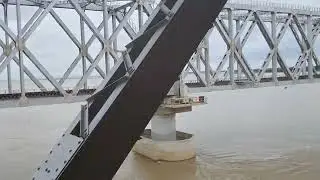 Rajendra pul ganga river rail cum road bridge barauni.