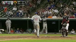 CHC@CLE: Russell laces a run-scoring single to left