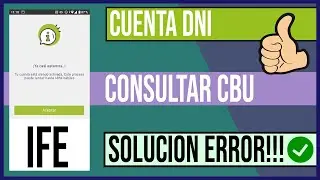 SOLUCION error ✅ 48hs. h&aacute;biles CUENTA DNI Consulta de CBU