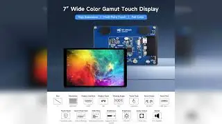 Review: Waveshare 7inch Wide Color Gamut Capacitive Touch Display, Compatible with Raspberry P...
