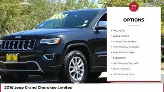 2016 Jeep Grand Cherokee Limited FOR SALE in San Luis Obispo, CA P2705A