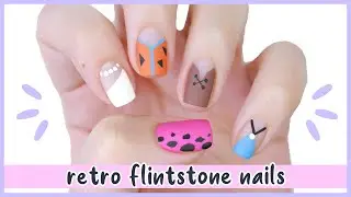 New Nail Art 2020 ♡ Retro Flintstone Nail Design!
