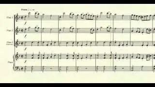 Red House - John Playford - for 2 or 3 flutes with piano