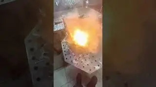 Чистка лазером чугунного блока 