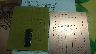 Vrt&aacute;n&iacute;  a v&yacute;roba DPS na dom&aacute;c&iacute;m CNC č&aacute;st 1. Drilling and milling PCB Homemade CNC parth 1