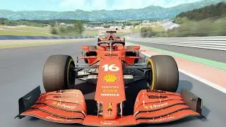 F1 2021 Ferrari Onboard Lap | Red Bull Circuit - [ASSETTO CORSA]