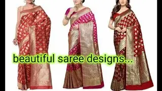 beautiful saree designs ||latest  saree collection || saree 2020|| fashion pills