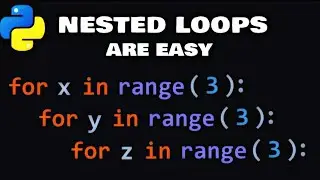 Nested loops in Python  Tutorial #pythonprogramming #python #programming