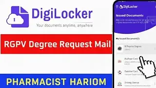 How To Mail RGPV Request Degree B Pharma||BPharma ki Marksheet/degree ke liye mail