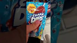 #chupa chups crazy dips  popping candy lollipop #asmrcandy #short