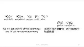Proverbs 1: Hebrew interlinear audio Bible 希伯來文聖經:箴言一章