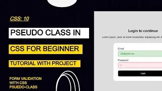 10: What is psuedo-class in CSS  | CSS hover effect | Full Stack Web Development Course