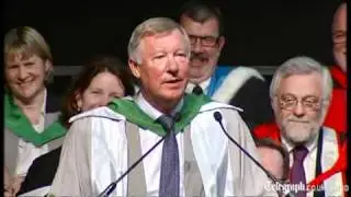 Manchester United manager Sir Alex Ferguson made an honoury  Doctor