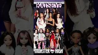 Monster High x KATSEYE DOLLS!!👀💫🍵 #dolls #doll #mattel #monsterhigh #katseye #barbie #shorts