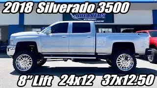 2018 Chevy Silverado 3500 8&rdquo; Ready lift kit with fox shocks 2.0 Full Build