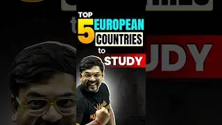 Top 5 European countries to Study Abroad! #studyabroad #harshsir #studyineurope #viralshorts