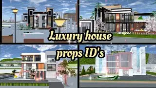 Luxury house 😎props ID's 😱Sakura school simulator 🌸...