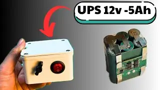 I Built a Mini 12V 5Ah UPS for My Devices! (DIY Power Backup)