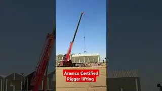 Aramco Certified Rigger lifting time  big house #rigging #rigger #aramco_rigger #lifting  #bdrigger
