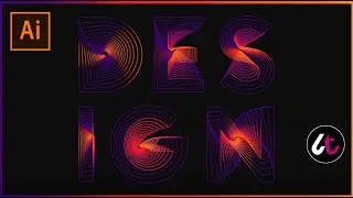 Como hacer un EFECTO DE TEXTO de fusión en Illustrator