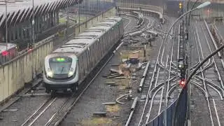 Metr&ocirc; Rio | CRC 4000 passando pelo Centro de Manuten&ccedil;&atilde;o