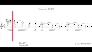 Berceuse FAURE t98 flute ON