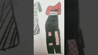 Casual dress's #craftdrawing #art