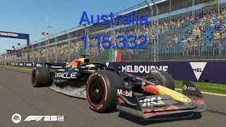 F1 25 Australia Albert Park Circuit Time Trial Hotlap (1:15.332)