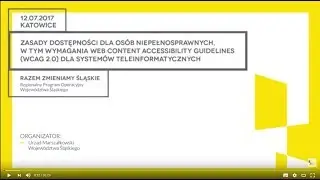 Zasady dostępności dla osób z niepełnosprawnosciami, w tym wymagania WCAG 2.0