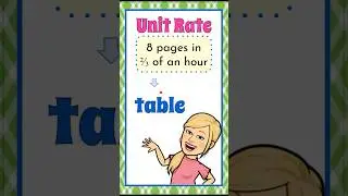 Find Unit Rate Using a Table | 7.RP.A.1 💚❤️