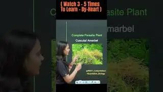 COMPLETE PARASITE PLANT ( Cuscuta /Amarbel) With QuickShot Biology | #shorts #neet #biology#neet2024
