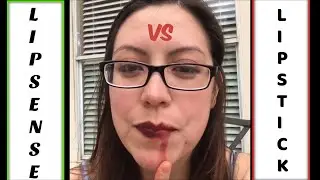 Lipstick vs LipSense Challenge