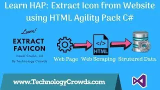 Extract Icon from Website using HTML Agility Pack C# | Webscraping | Data Extraction