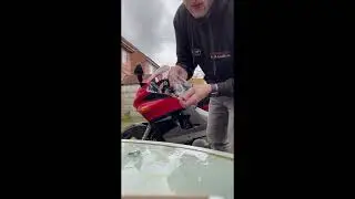 Kawasaki 1998 ZZR600   MOTO CNC Bar riser instillation