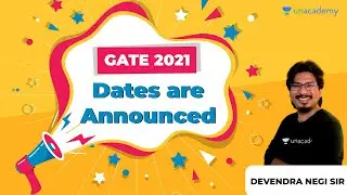 GATE 2021 Exam Dates Announced | Important Notification | By Negi Sir